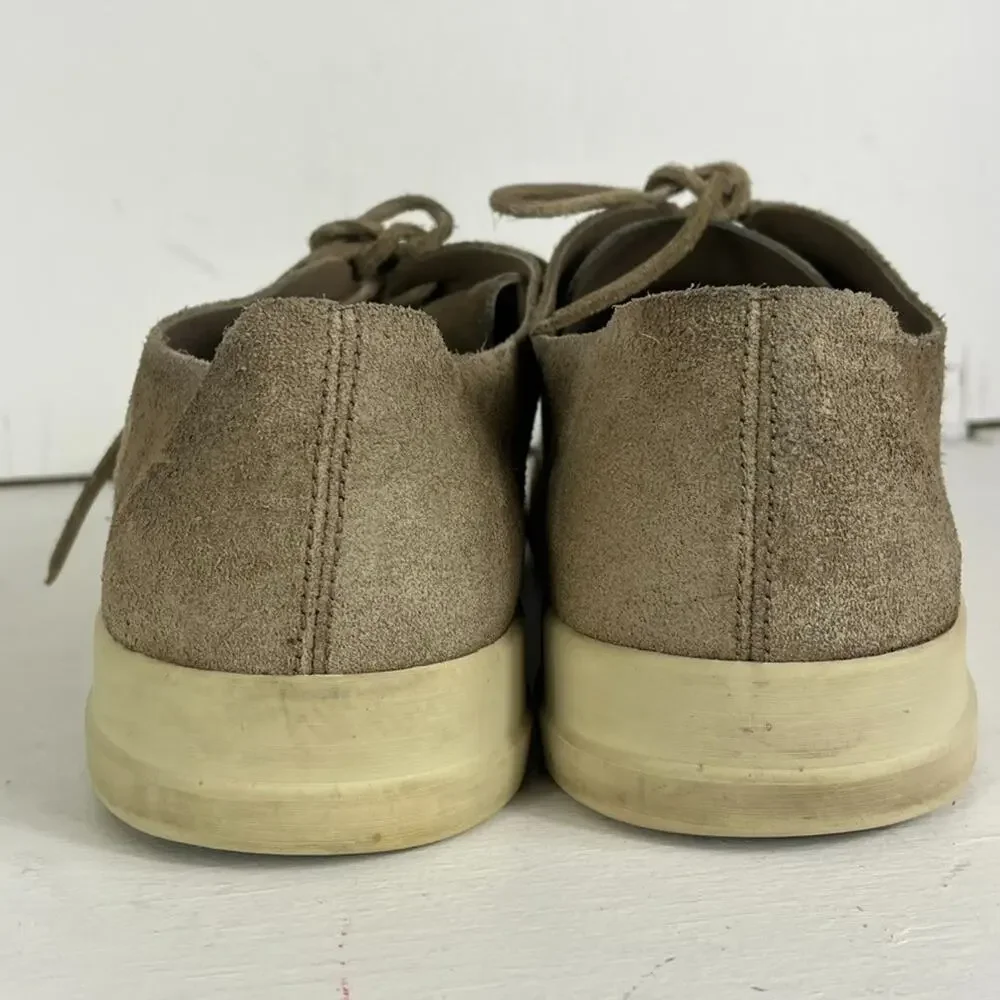 VINCE Casual Shoes Mens 10M Copeland Beige Suede Leather Laces Sneakers